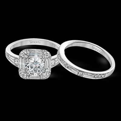 Wedding Set in 18k Gold with Diamonds