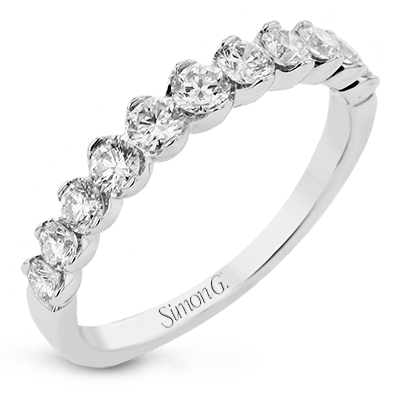Wedding Band in 18k Gold with Diamonds