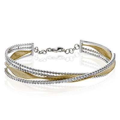 Bangle in 18k Gold with Diamonds