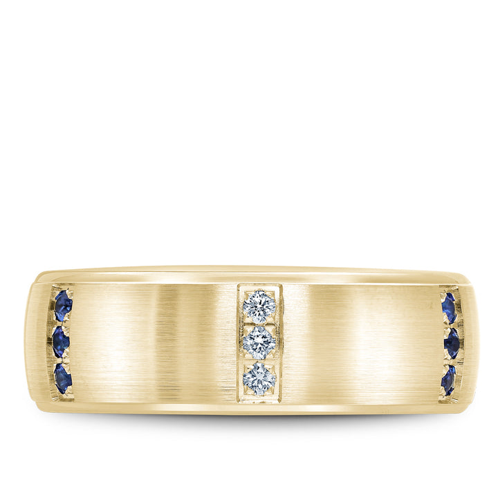 Bleu Royale Wedding Band